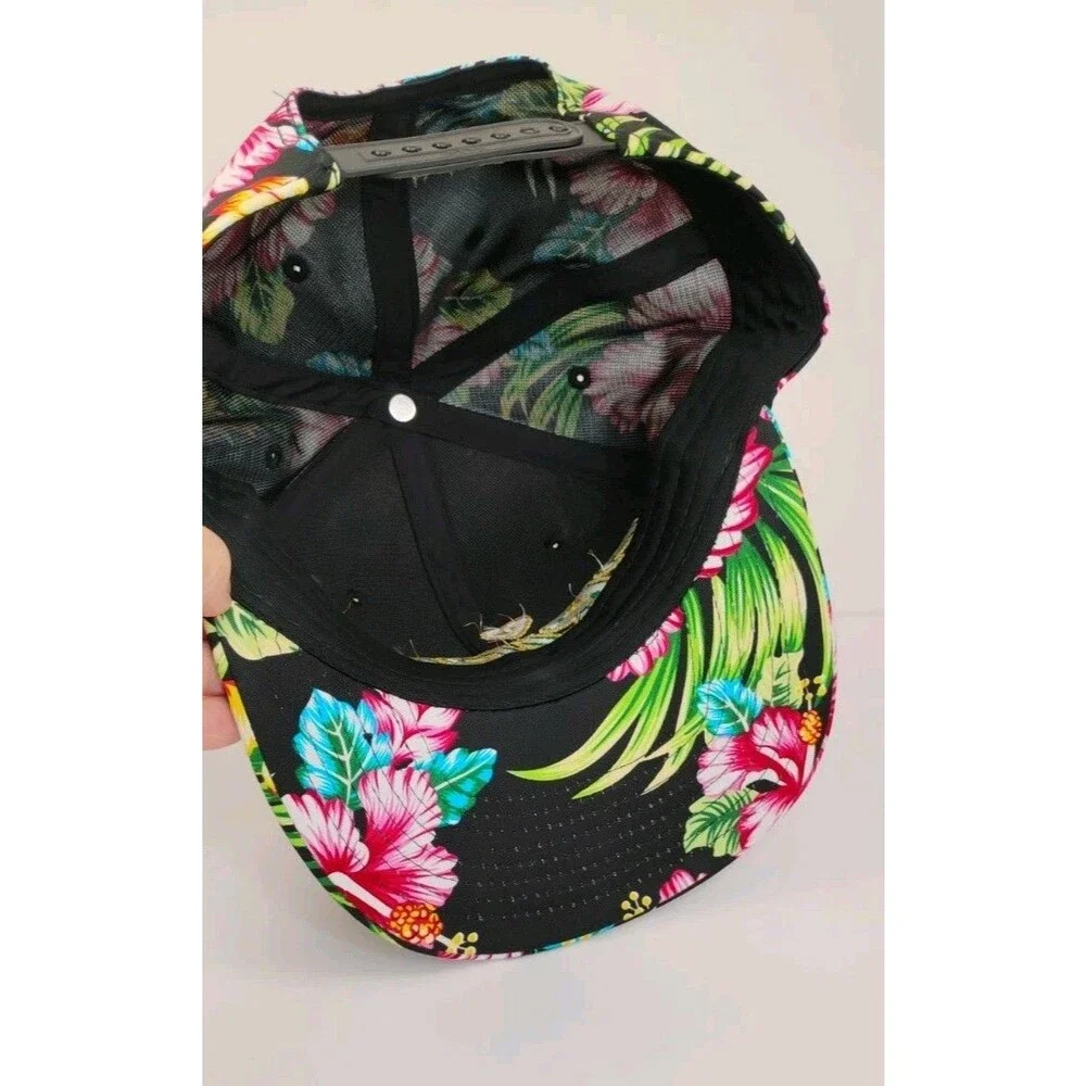 Otto Hawaiian Hat Grippy Logo Snapback Green Black Gold Pink OSFM Embroidered